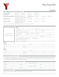 Registration Form - YMCA