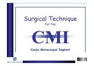 CMI Implant - Surgical Techniques