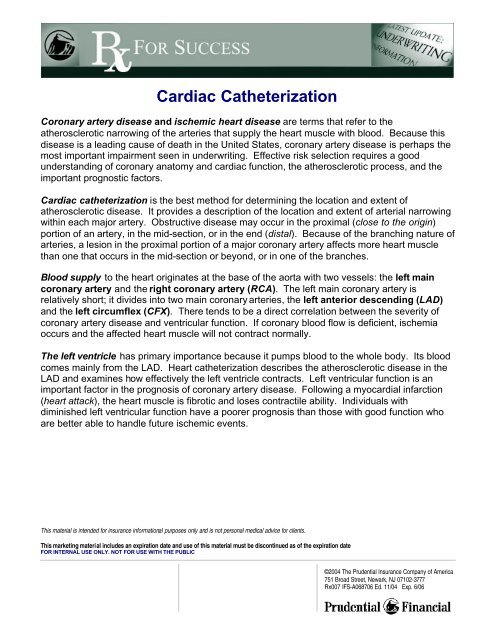 Cardiac Catheterization - BSI / Home