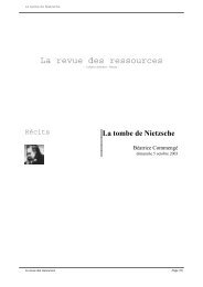 La tombe de Nietzsche - La Revue des Ressources