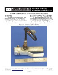 Automotive Exhaust Sniffer Tech Note - Daytona Sensors LLC