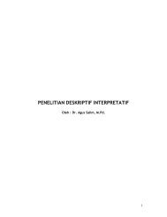 PENELITIAN DESKRIPTIF INTERPRETATIF