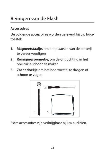 Gebruiksaanwijzing De Flash Serie - Widex