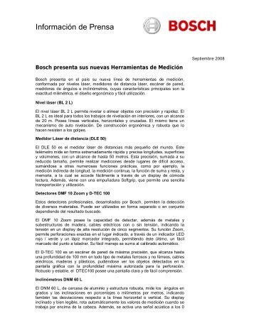 InformaciÃ³n de Prensa - Bosch Argentina