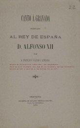 Francisco Valero y Quesada. Canto a Granada 1871