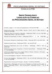 Legislação do Conselho - Procuradoria Geral do Estado de São Paulo