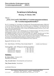Seminareinladung - Aktuarvereinigung Ãsterreichs AVÃ