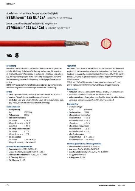 Hochwertige Industriekabel Premium Industry Cables - LEONI ...