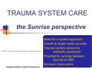 TRAUMA SYSTEM CARE - Southern Nevada Health District