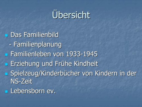 Frühe Kindheit und die Rolle der Familie in der NS-Zeit