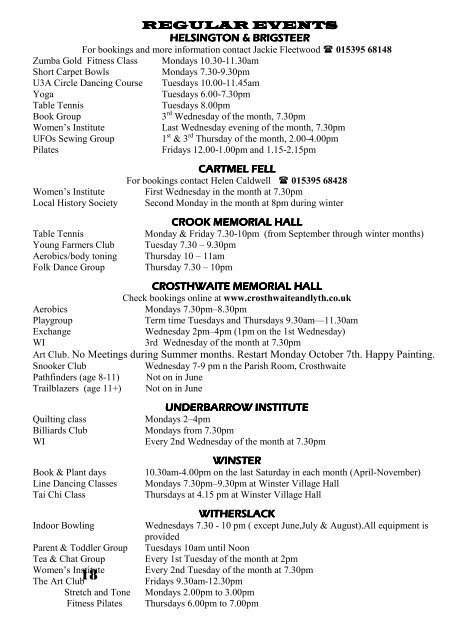 June 2013 - The Parish of Crosthwaite and Lyth