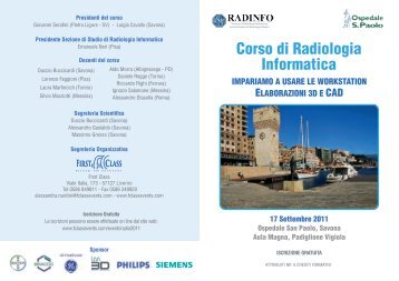 Corso di Radiologia Informatica - SIRM