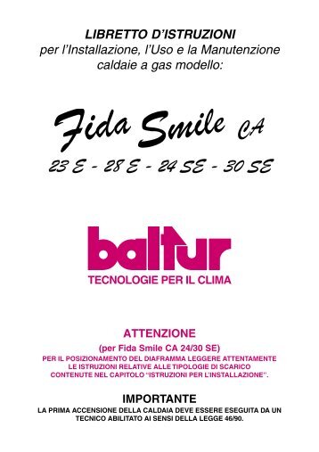 Caldaia Baltur Fida Smile CA 23 E - Certened