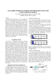 fast orbit feedback scheme and implementation for taiwan photon ...