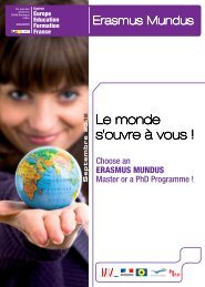 Livret Erasmus Mundus - Agence Europe-Education-Formation France