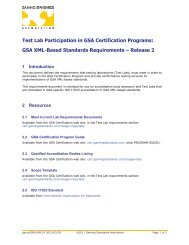 Test Lab Participation in GSA Certification Programs - Gaming ...