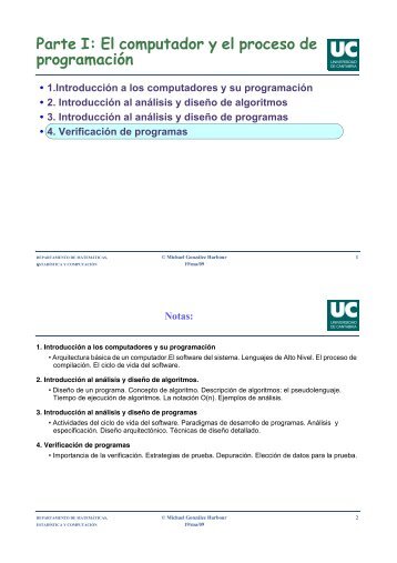 Verificación de programas - CTR - Universidad de Cantabria