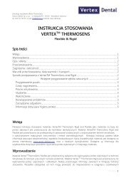 instrukcja stosowania vertextm thermosens - Denon Dental