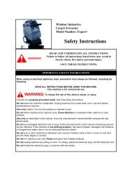 Safety Instructions - RenTrain