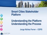 Presentation of role of the group - Smart Cities Stakeholder Platform