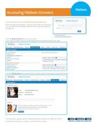 Accessing Nielsen Answers