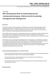 BFH: Rechtsweg bei Streit um die Berichtigung ... - Frank-ehlig.de