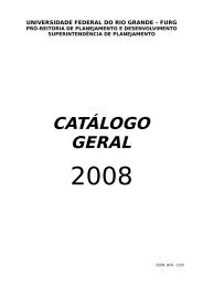 Catálogo Geral 2008 - Sistemas FURG