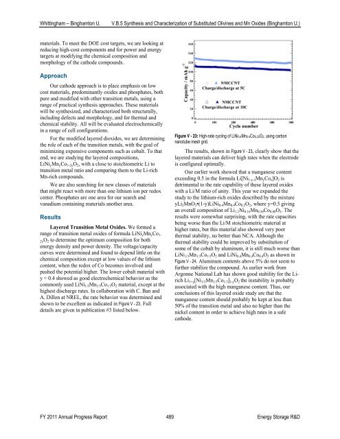 V. Focused Fundamental Research - EERE - U.S. Department of ...