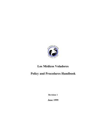 Los MÃ©dicos Voladores Policy and Procedures ... - Flying Doctors