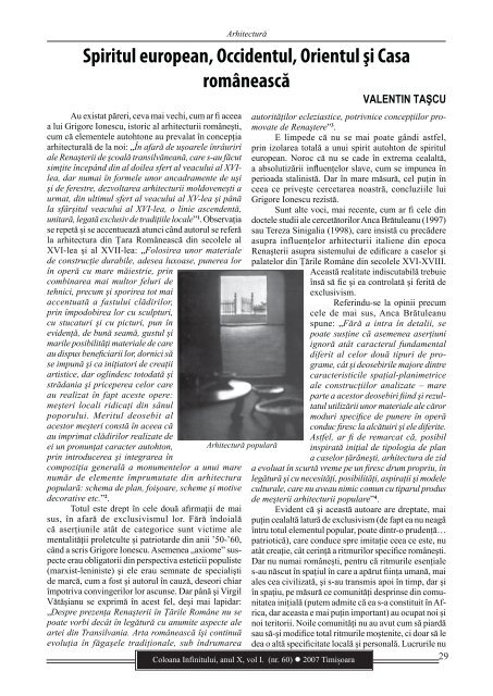 Revista Coloana Infinitului nr. 60 - Brancusi