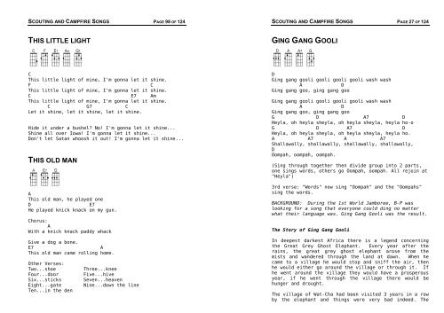 Campfire Song Book (PDF) - Halifax Ukulele Gang (HUG)