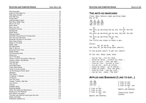 Campfire Song Book (PDF) - Halifax Ukulele Gang (HUG)