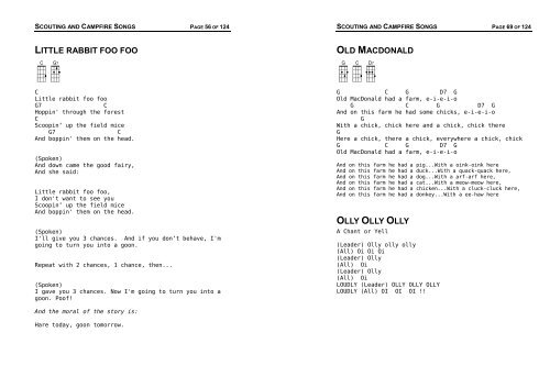 Campfire Song Book (PDF) - Halifax Ukulele Gang (HUG)