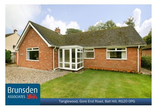 Tanglewood, Gore End Road, Ball Hill, RG20 0PG - Brunsden ...