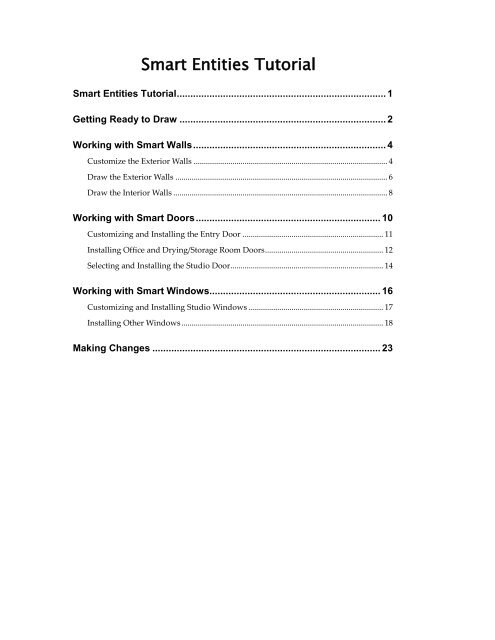 DataCAD 15 Smart Entities Tutorial