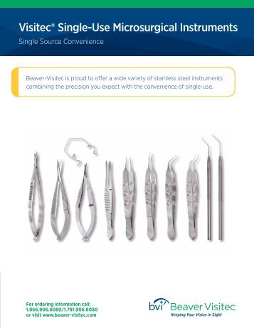 View our single-use microsurgical instruments sell sheet