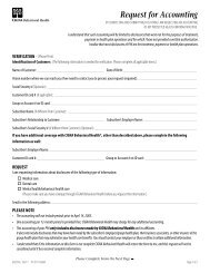 Request for Accounting Form - CignaBehavioral.com