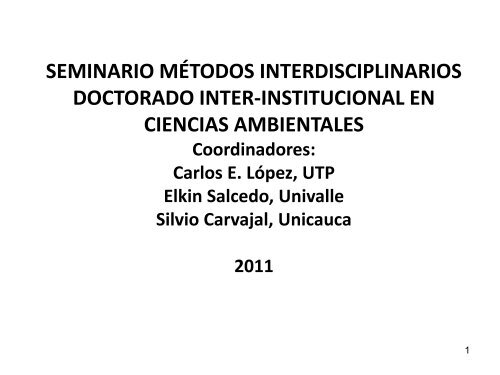 µ - Métodos de Investigación Interdisciplinaria