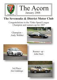 Jan - Sevenoaks & District Motor Club