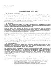 Plan de trabajo Proyecto âVivir la Marcaâ 1. DescripciÃ³n de la ...