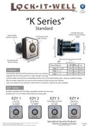 K_Series_Brochure - Locksmiths' Supply Company