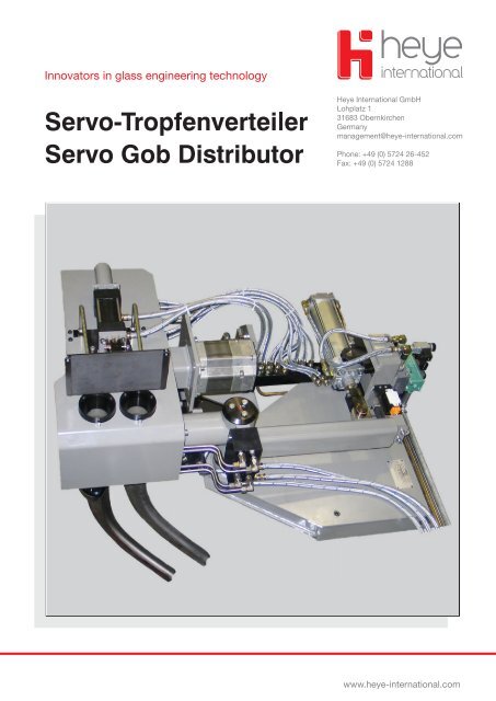 Servo Tropfenverteiler Typ 2171 -  Heye International