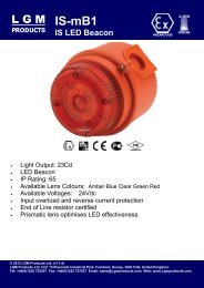 IS-mB1 LED Beacon Intrinsically Safe - LGM Products Ltd