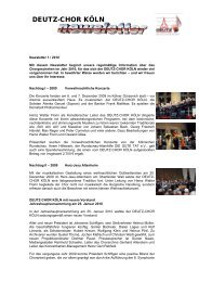 Newsletter Nr.1- 2010 - deutz-chor