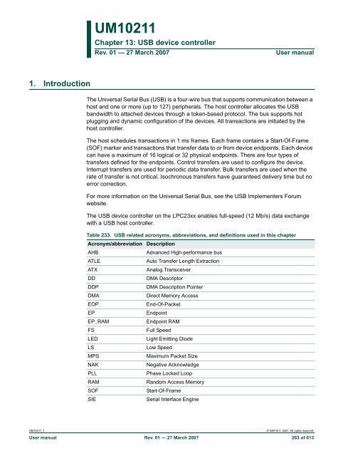 UM10211 - Standard ICs