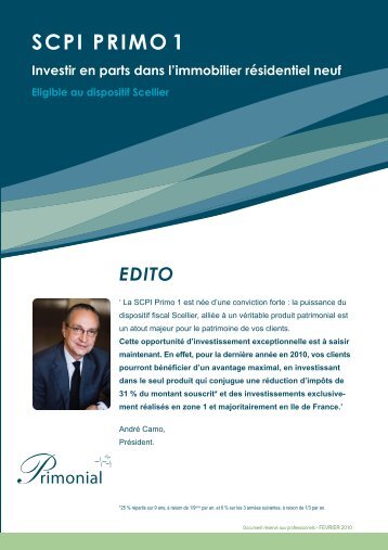 3 volets Primo1 012010:Mise en page 1.qxd - Primonial Services