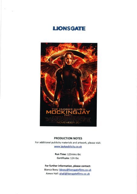 UK Tributes: Watch 'The Hunger Games' on Lionsgate LIVE - A Free Night At  The Movies! - The Hunger Games News - Panem Propaganda