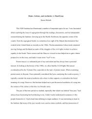 Music, Culture, and Aesthetics: A Final Essay Karen Helseth This ...