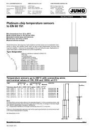 Platinum-chip temperature sensors to EN 60 751