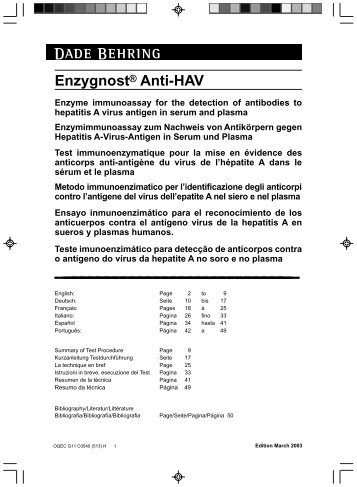 EnzygnostÂ® Anti-HAV - Medcorp